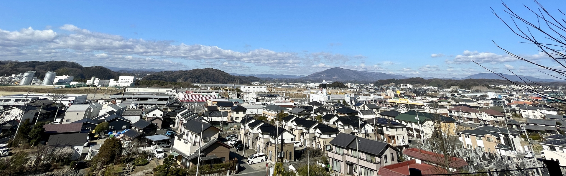 いわき市の街並み